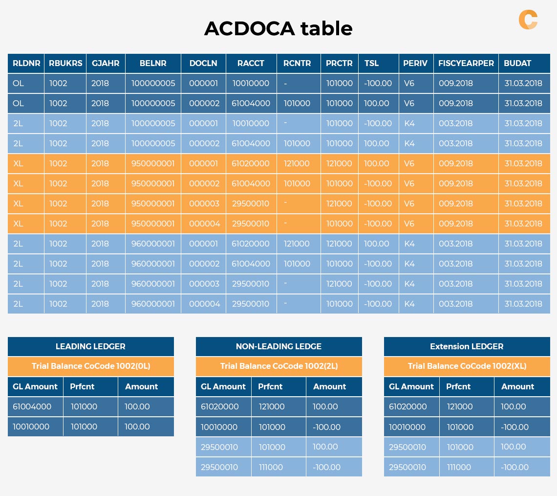 what an ACDOCA table looks like