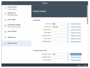 Fiori-Default-Values