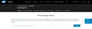 SAP Notes & Knowledge Base Articles 